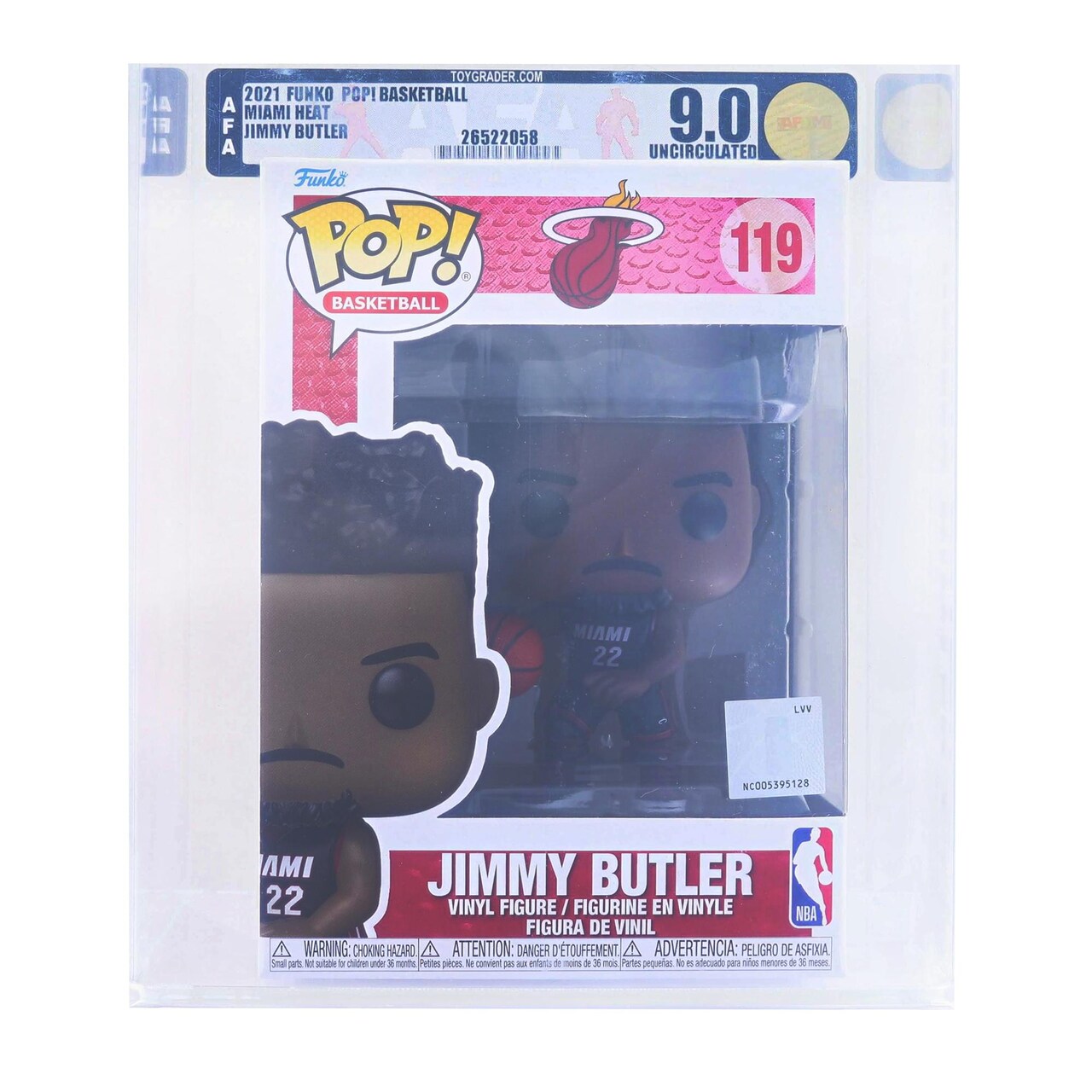 Miami Heat NBA Funko POP | Jimmy Butler (Black Jersey) | Rated AFA 9.0